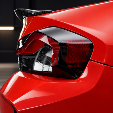 2023-2026 BMW G87 M2 Taillight Side Marker Reflector Pre-Cut Vinyl Overlay | Smoked Tint & Gloss Black