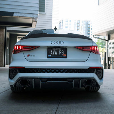 2021+ Audi A3/S3/RS3 Dry Carbon High Kick Trunk Spoiler