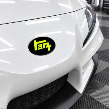 TEQ Front + Rear Emblem Vinyl Overlays  (Choose Your Color) | 2020-2026 A90, A91 Toyota GR Supra