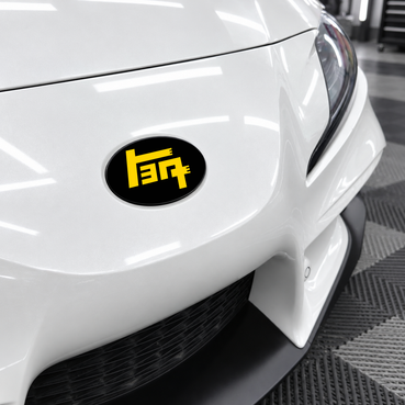 TEQ Front + Rear Emblem Vinyl Overlays  (Choose Your Color) | 2020-2026 A90, A91 Toyota GR Supra