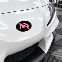 TEQ Front + Rear Emblem Vinyl Overlays  (Choose Your Color) | 2020-2026 A90, A91 Toyota GR Supra
