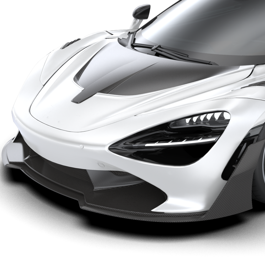 McLaren 720S / 750S-V2 front aero lip with uprights
