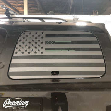 American Flag Rear Quarter Window DECAL Set | 2004-2016 Nissan Armada