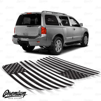 American Flag Rear Quarter Window DECAL Set | 2004-2016 Nissan Armada