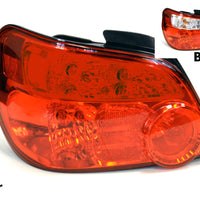 Tail Light Insert Overlays - Red Tint | 2004-2005 Subaru WRX STI Impreza