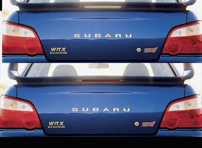 Third Brake Light Red Out Overlay (2004-2005 WRX STI Impreza)