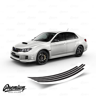 2008-2014 Subaru WRX STI window trim chrome delete