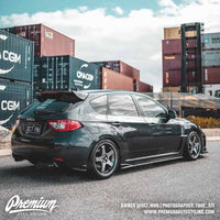 Tail Light Overlays w/ Reverse & Blinker Cut Outs - Red Tint | 2008-2014 Subaru WRX & STI Hatchback