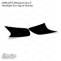 Headlight Turn Signal Overlay - Yellow Tint | 2008-2015 Mitsubishi Evo X