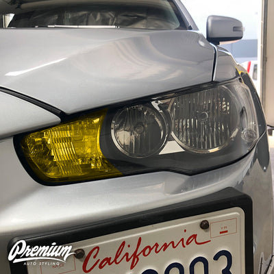 Headlight Turn Signal Overlay - Yellow Tint | 2008-2015 Mitsubishi Evo X