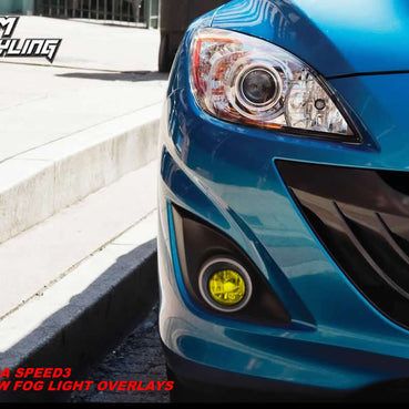 2010-2013 Mazda Speed3 Hatchback Fog Light Tint Pre-Cut Overlays