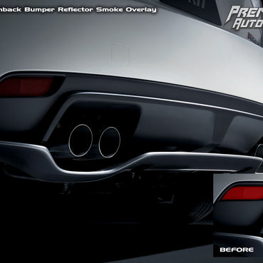 Rear Bumper Reflector Smoke Tint Overlays | 2008-14 Subaru WRX & STI Hatchback