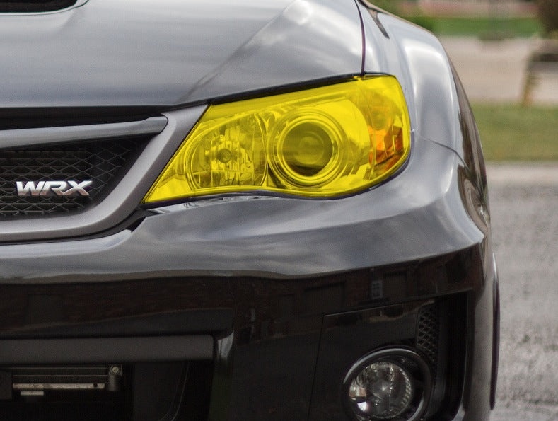 Yellow Headlight Tint Overlay | 2008-2014 Subaru WRX / STI