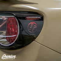 86 Logo Custom Cut-out - Tail Light Deck Vinyl Overlay - Gloss Black | 2012-2016 Toyota GT86