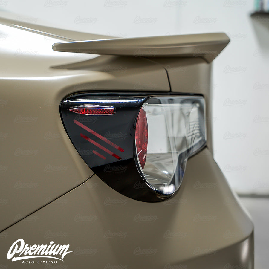 Cyber Syndicate Custom Cut-out - Tail Light Deck Vinyl Overlay - Gloss Black | 2012-2016 Subaru BRZ