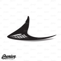 Full Tactical Honeycomb Cut-out - Tail Light Deck Overlay - Gloss Black | 2012-2016 Toyota GT86