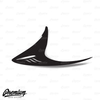 Revenge Custom Cut-out - Tail Light Deck Vinyl Overlay - Gloss Black | 2012-2016 Subaru BRZ