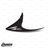 Sad Boi Custom Heart Cut-out - Tail Light Deck Vinyl Overlay - Gloss Black | 2012-2016 Scion FR-S