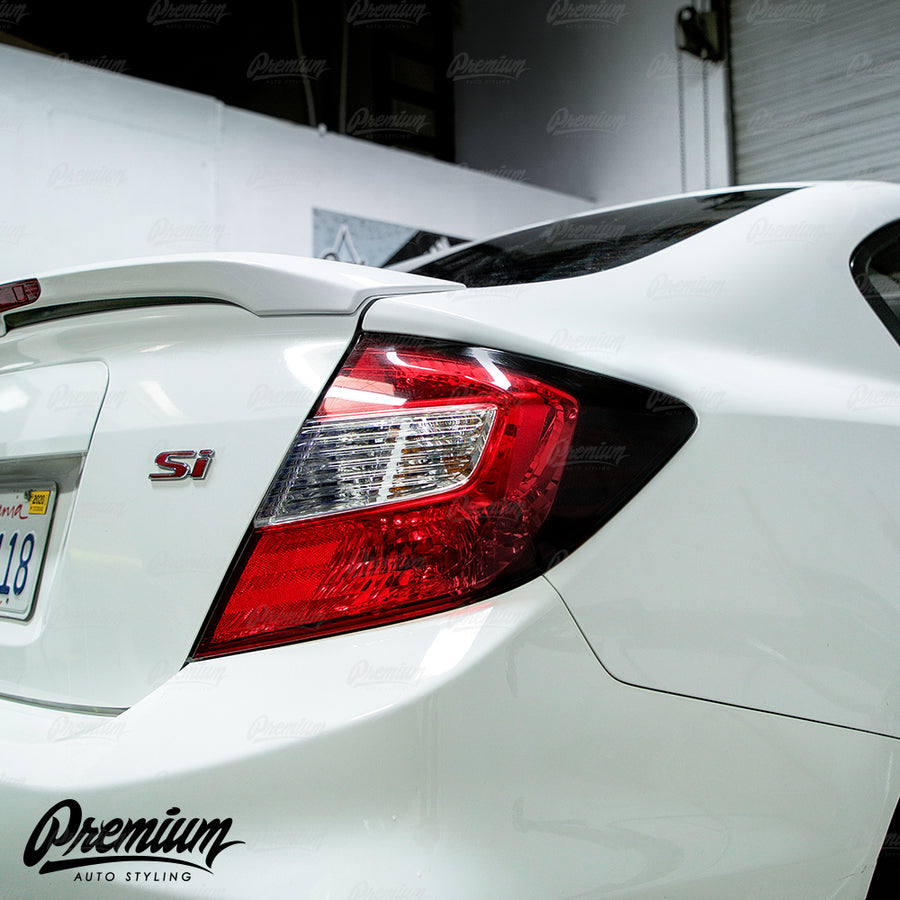 Tail Light Deck Vinyl Overlay - Gloss Black | 2012 Honda Civic Sedan