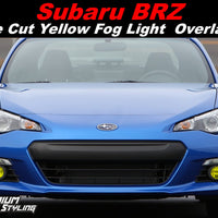 Subaru BRZ Yellow Fog Light Tint Overlays By: Premium Auto Styling