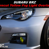 Subaru BRZ Yellow Fog Light Tint Overlays By: Premium Auto Styling