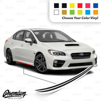 Side Skirt Accent Vinyl Overlay (Choose Your Color) | 2015-2021 Subaru WRX / STI