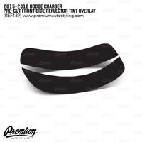 Smoked Front Side Reflector Tint Overlays - Smoke Tint | 2015-2022  Dodge Charger