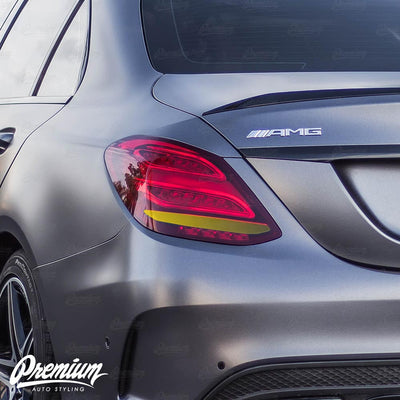 Tail Light Insert Overlays - Smoke Tint | 2015-2018 Mercedes C43 Sedan