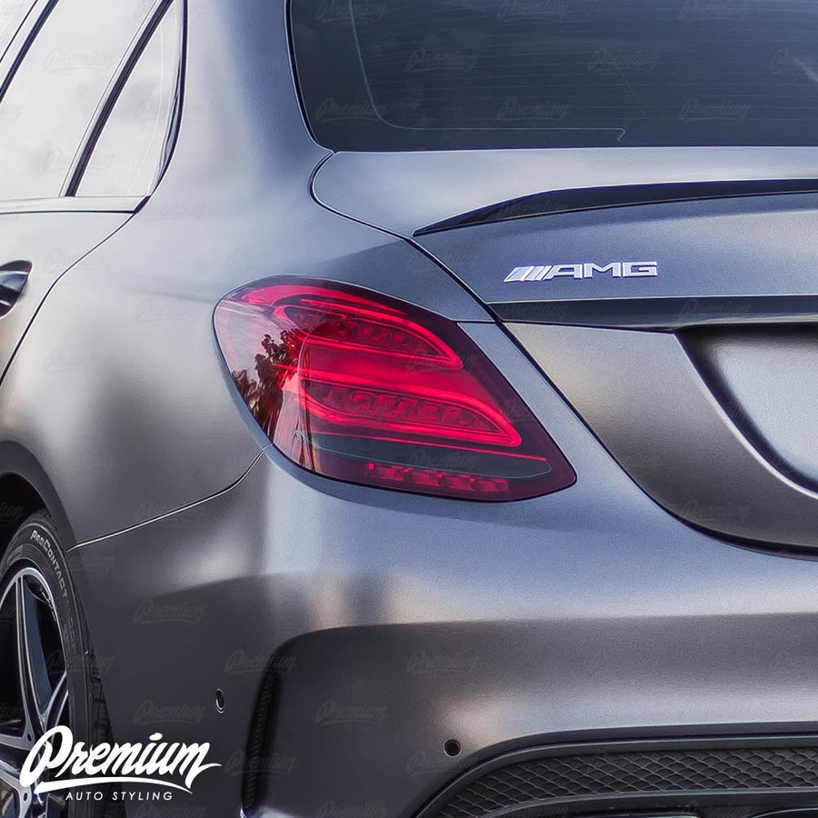 Tail Light Insert Overlays - Smoke Tint | 2015-2018 Mercedes C43 Sedan