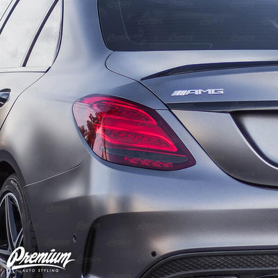 Tail Light Insert Overlays - Smoke Tint | 2015-2018 Mercedes C43 Sedan