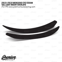 Tail Light Insert Overlays - Smoke Tint | 2015-2018 Mercedes C43 Sedan
