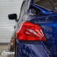 Tail Light Insert With Custom Rising Sun Cut-Out Overlay - Red Tint | 2015-2021 Subaru WRX/STI