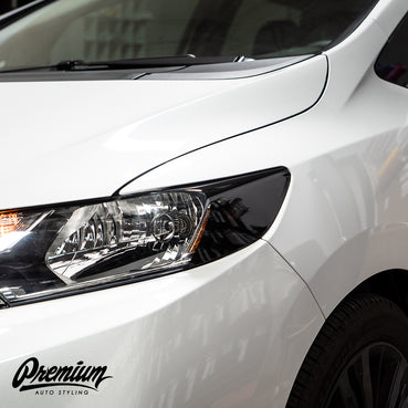 Headlight Amber Delete with Eyelid - Gloss Black Vinyl | 2018-2019 Honda Fit (Sport Only)