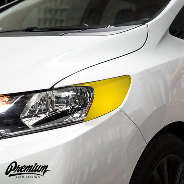 Headlight Amber Delete with Eyelid - Gloss Black Vinyl | 2018-2019 Honda Fit (Sport Only)