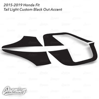 Tail Light Custom Black Out Accent - Gloss Black | 2015-2019 Honda Fit