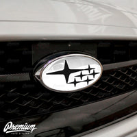 Gloss Black Stars - Emblem Vinyl Overlay (Choose Your Background Color) | 2015-2021 WRX/STI