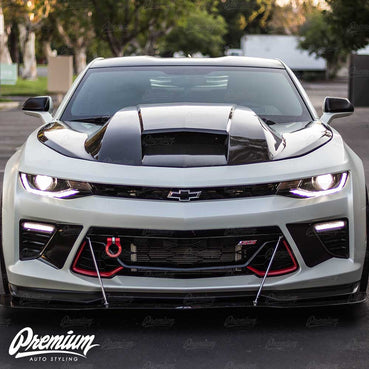 Front Bumper Accent Vinyl Overlay - Blackout | 2016-2018 Chevy Camaro - SS/1LT/1LE