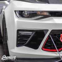 Front Bumper Accent Vinyl Overlay - Blackout | 2016-2018 Chevy Camaro - SS/1LT/1LE