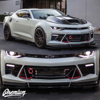 Front Bumper Accent Vinyl Overlay - Blackout | 2016-2018 Chevy Camaro - SS/1LT/1LE