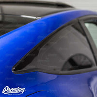 Window Trim Chrome Delete Vinyl Overlay Kit - Satin Black