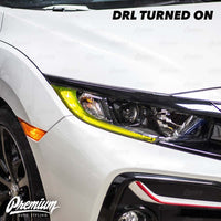 JDM Yellow Headlight DRL Tint Overlay