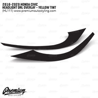 JDM Yellow Headlight DRL Tint Overlay