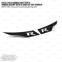 Fender Accent Overlay with R Cut Out - Satin Black