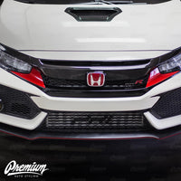 Front Bumper Under Eyelid Accent Vinyl Overlay v1 - Gloss Red