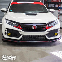 Front Bumper Under Eyelid Accent Vinyl Overlay v1 - Gloss Red