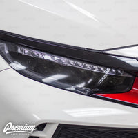 Headlight Overlay with Custom DRL Cut Out - Smoke Tint