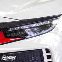 Headlight Overlay with Custom DRL Cut Out - Smoke Tint