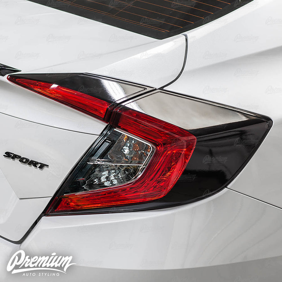 Tail Light Deck Black Out Overlay - Gloss Black