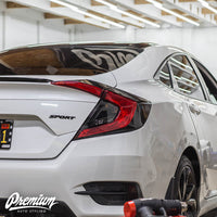 Tail Light Deck Black Out Overlay w/ Custom Cutout Insert - Gloss Black