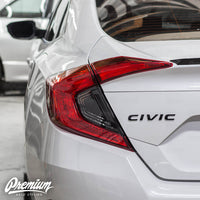 Tail Light Insert Black Out w/ Custom Turn Signal & Reverse Light Cutout